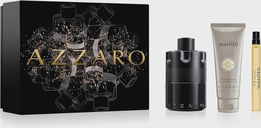 AZZARO MOST WANTED INTENSE 3PC SET, MEN'S GIFT SET