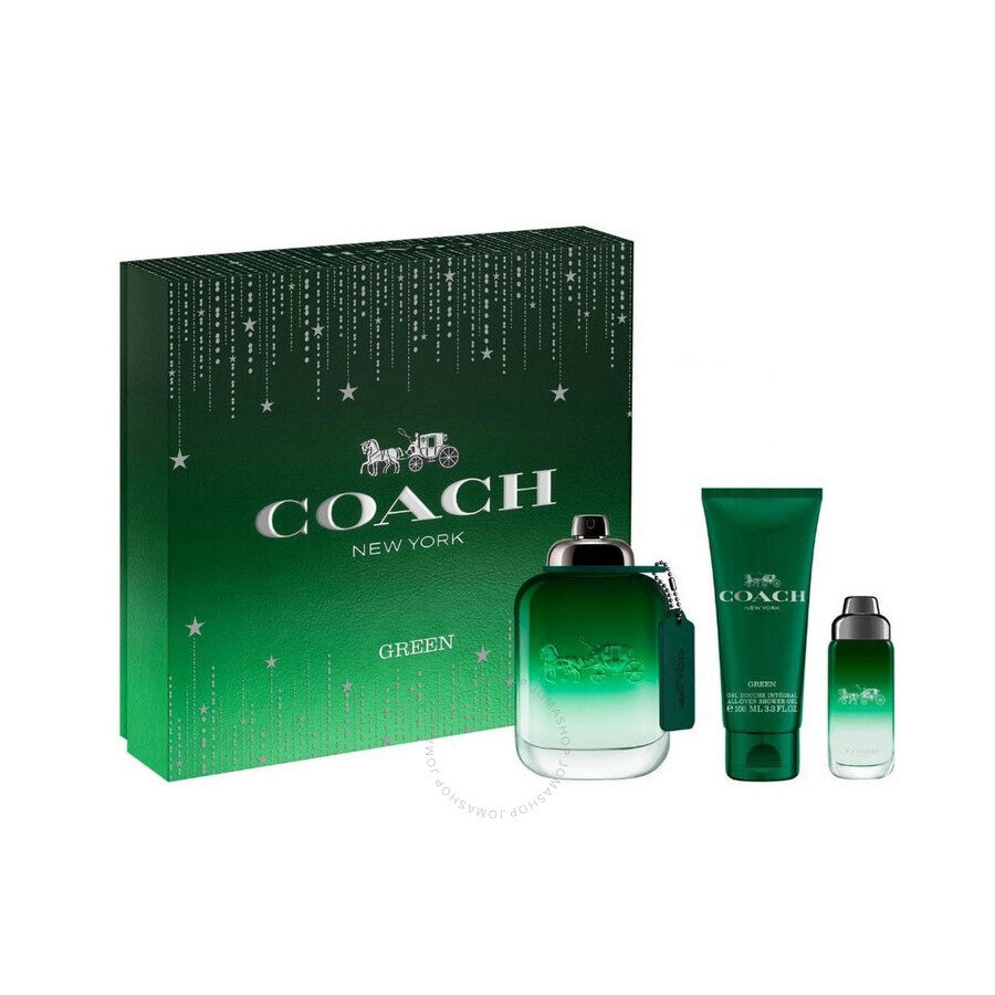 Coach Men's Green 3 Pic Gift Set Fragrances