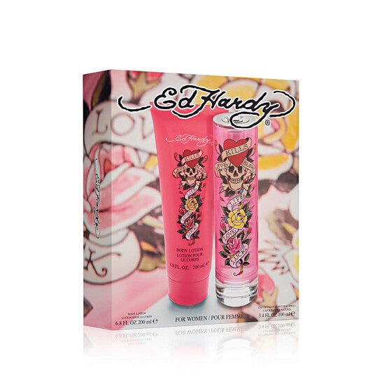 Christian Audigier Ed Hardy Ladies Pour Femme Gift Set Fragrances