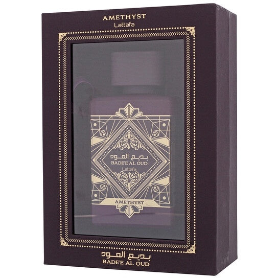 Lattafa Unisex Bade'e Al Oud Amethyst EDP Spray 3.38 oz Fragrances
