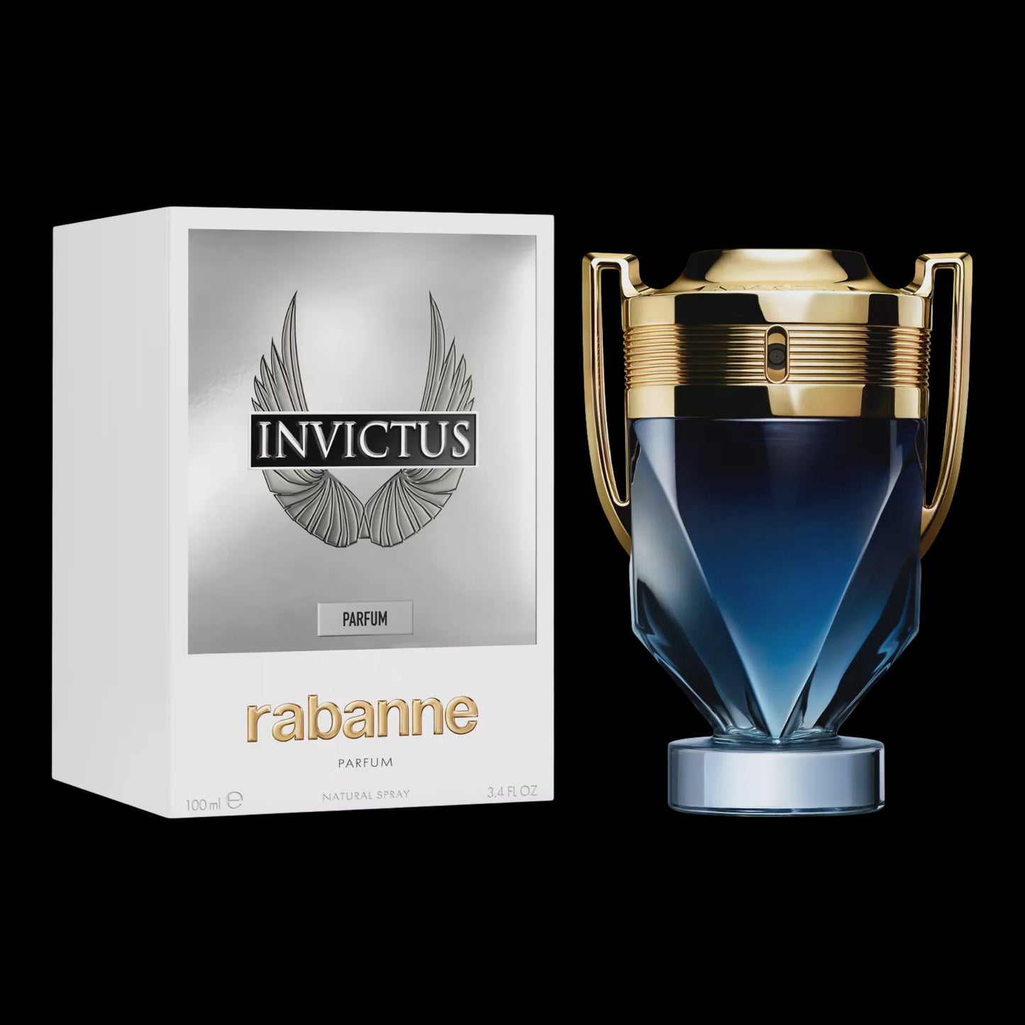 Paco Rabanne Men's Invictus Parfum 3.4 oz Fragrances