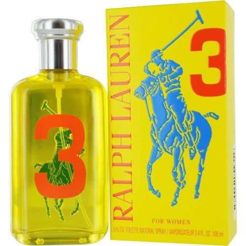POLO BIG PONY #3 YELLOW 3.4 EDT SP FOR WOMEN
