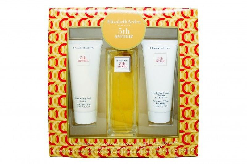 Elizabeth Arden 5th Avenue - 3pc Gift Set 4.2oz Edp Spray, 3.3oz Moisturizing