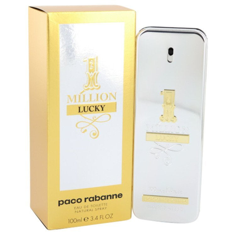 1 Million Lucky by Paco Rabanne Eau De Toilette Spray 3.4 oz/100 ml