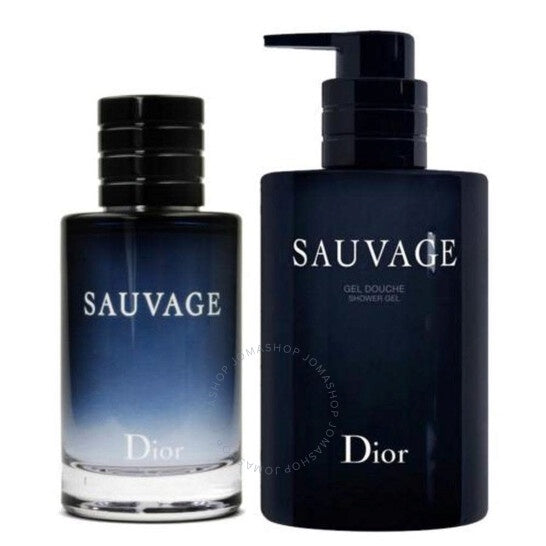 Dior Sauvage Eau De Toilette Spray Cologne Gift Set for Men, 2 Pieces