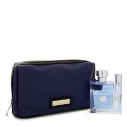 Versace Pour Homme by Versace, 3 Piece Gift Set for Men + BAG