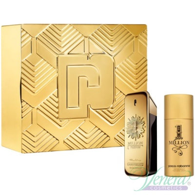 Paco Rabanne 1 Million Parfum Set (EDP 100ml + Deo Spray 150ml) for Men