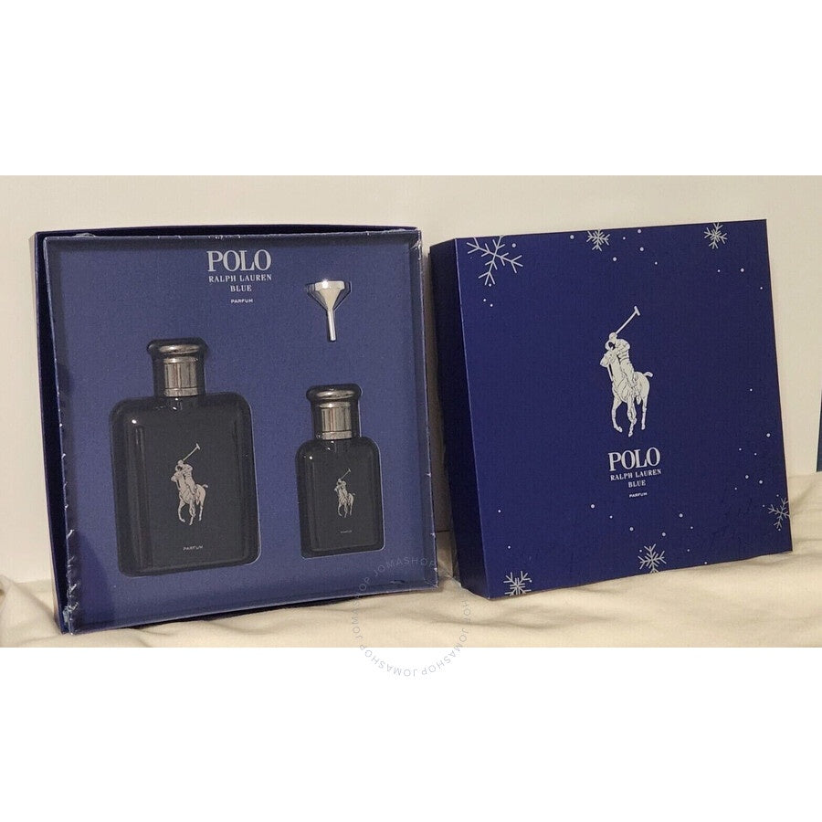 Ralph Lauren Men's Polo Blue Parfum 2 pic Refillable Gift Set
