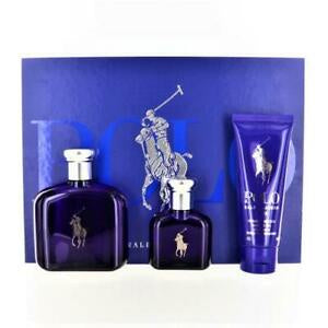 Ralph Lauren Polo Blue Men's Eau de Toilette Spray 3pc Set 4.2 oz