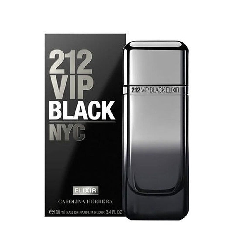 Carolina Herrera  Men's 212 Vip Black Elixir EDP Spray 3.4 oz Fragrances