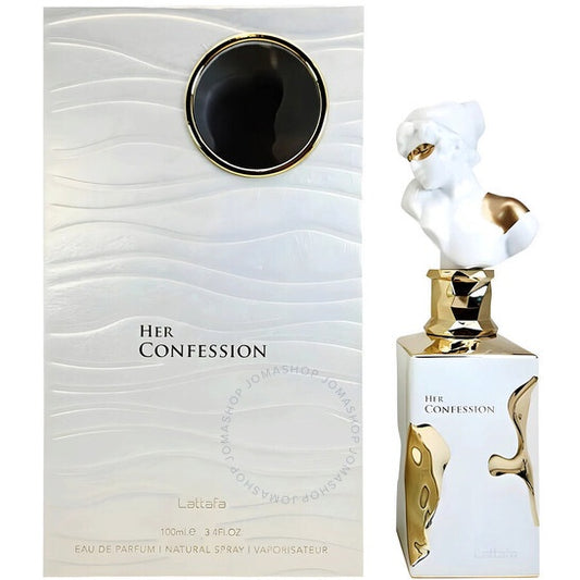 Lattafa Her Confession for Women Eau de Parfum Spray, 3.4 Ounce / 100 Ml