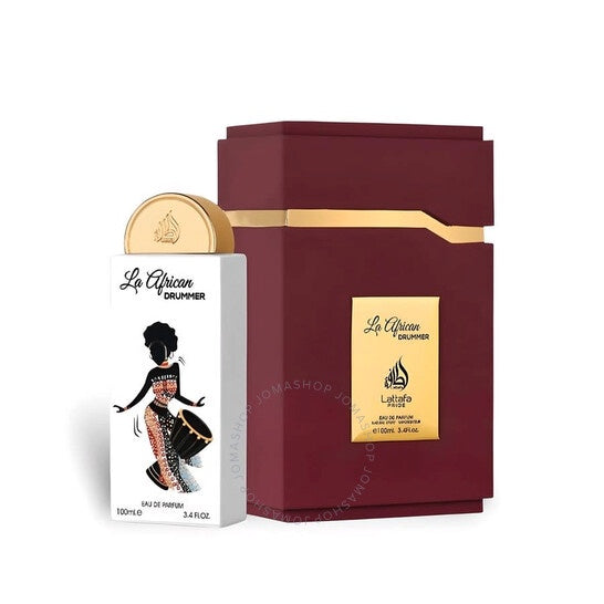 Lattafa Pride La African Drummer Eau de Parfum Spray for Women, 3.4 Ounce