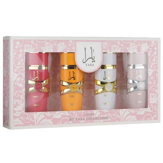 Lattafa  Ladies Yara Collection 3.4 oz Gift Set