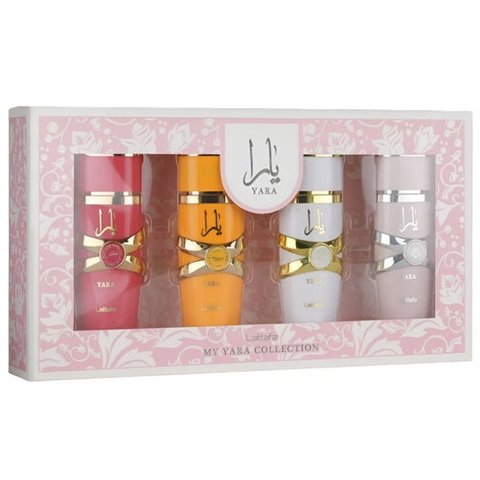 Lattafa  Ladies Yara Collection 3.4 oz Gift Set