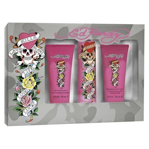 ED HARDY 3 PCS SET FOR WOMEN: 3.4 SP