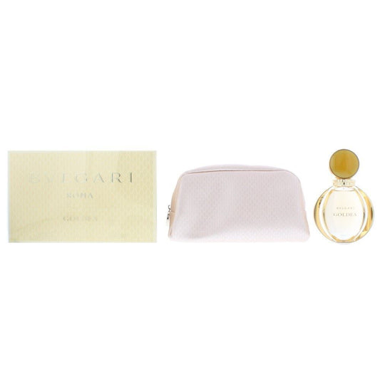 BVLGARI GOLDEA  WOMENS GIFT SET Premium Edp 90ml & Pouch