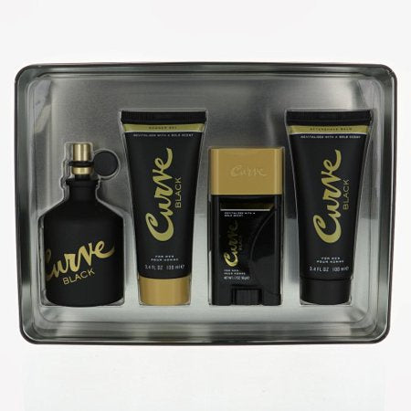 Curve Black Liz Claiborne 4 Piece Gift Set - 4.2 Oz Eau De Cologne Spray Men