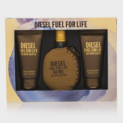 Diesel Fuel For Life Pour Homme by Diesel for Men - 3 Pc Gift Set 2.5oz