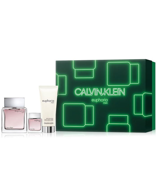 Calvin Klein Men's 3-Pc. Euphoria For Men Eau de Toilette Gift Set