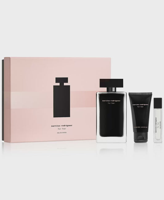 NARCISO RODRIGUEZ 3 PCS SET FOR WOMEN: 3.4 EDP SP