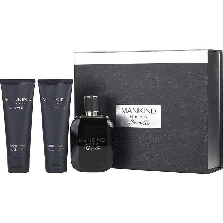 Kenneth Cole Mankind Hero By Kenneth Cole 3 Piece Gift Set - 3.4 Oz Eau De Toile