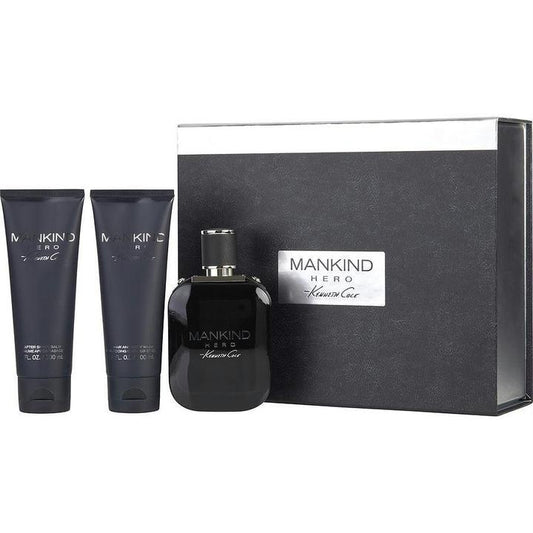 Kenneth Cole Mankind Hero By Kenneth Cole 3 Piece Gift Set - 3.4 Oz Eau De Toile