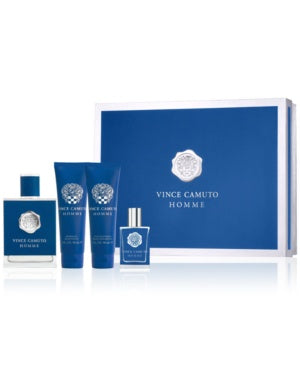 Vince Camuto Homme 4-pc Set 3.4 &.0.5 Oz Edt, 3 Oz Aftershave & 3 Oz Shower Gel