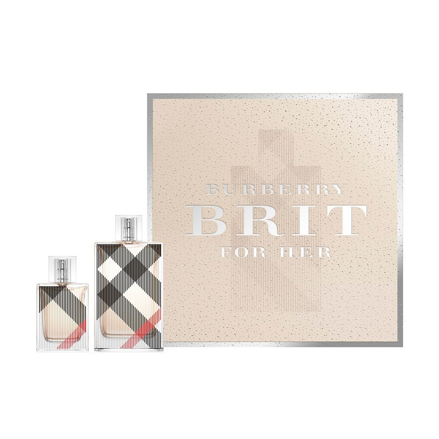 BURBERRY GIFT SE 3.4 & 1 oz Burberry Brit EDP Spray Set for Women -2 Piece