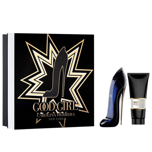 Good Girl Carolina Herrera 2.7oz.edp Spray+3.4oz.b/lot.gift Set.new In Hard Box.