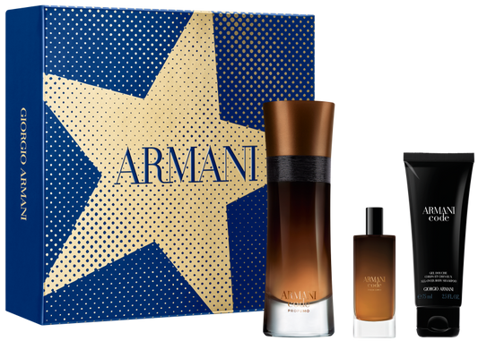 Giorgio Armani Code Homme Profumo Eau de parfum (60 ml), Travel Spray (15 ml), Shower Gel (75 ml