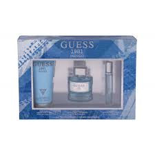 Guess 1981 Indigo by Guess for Women - 3 Pc Gift Set 3.4oz EDT Spray, 0.5oz EDT