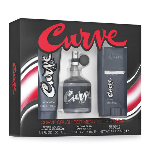 Curve Crush Cologne Gift Set for Men, 3 piece