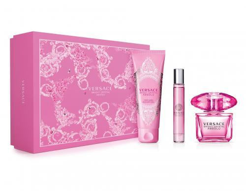 VERSACE BRIGHT CRYSTAL ABSOLU 3 PCS SET: 3 OZ SP