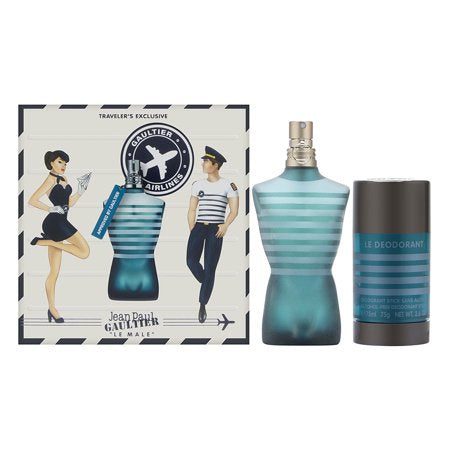 Le Male by Jean Paul Gaultier for Men 2 Piece Set Includes: 2.5 oz Eau de Toilet