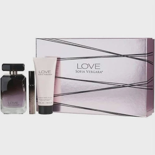 Love By Sofia Vergara - 3 PIECE GIFT SET - 3.4 OZ EAU DE PARFUM SPRAY, 3.4 OZ