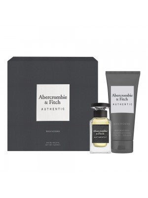 Abercrombie & Fitch Authentic Man Gift Set ( Eau DeToilette 100ml, Eau DeToilette Travel 15ml & Hair&Body Wash 200ml)