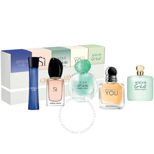 Giorgio ArmaniMiniature Coffret: Si EDP 7ml, Acqua Di Gioia EDP 5ml, Code Femme