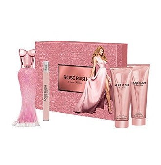 Paris Hilton Rose Rush 4 Piece Gift Set With 3.4 Oz By Paris Hilton Women