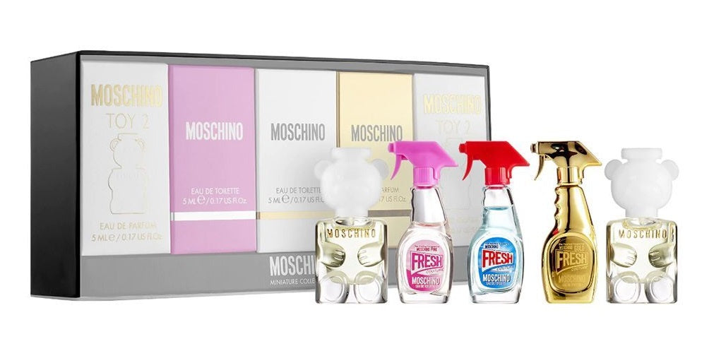 MOSCHINO VARIETY SET WOMEN 5 PIECE GIFT SET - 2 X 0.17 OZ MOSCHINO TOY 2 EAU DE PARFUM by MOSCHINO