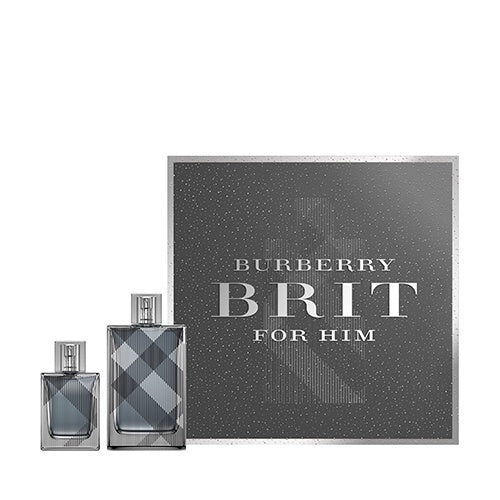 BURBERRY BRIT MEN 2 PIECE GIFT SET - 3.3 OZ EAU DE TOILETTE SPRAY by BURBERRY