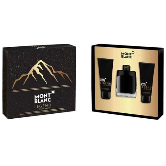 Mont Blanc Legend - Eau De Parfum, 100 Ml + After Shave Balm 100 Ml + Shower Gel 100 Ml Gift Set