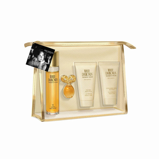 White Diamonds by Elizabeth Taylor for Women 4 Piece Set Includes: 1.7 oz Eau de