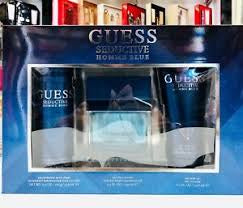 Guess Seductive Blue 3 PIC Gift Set 3.4 Oz Edt + 6 Oz Body Spray + 6.7 Oz Shower Gel