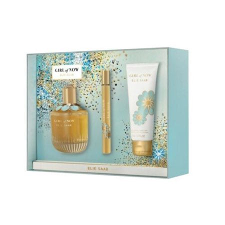 Elie Saab Girl Of Now 3.0 Oz Edp Spray+ 2.5 Lotion+ Purse Spray Set