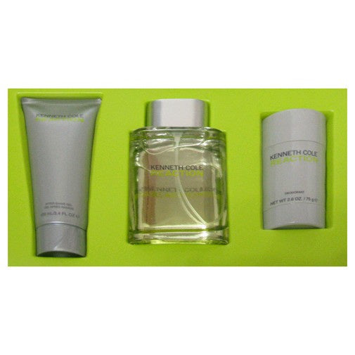 Kenneth Cole Reaction by Kenneth Cole, 3 Piece Gift Set for Men with Deodorant SP