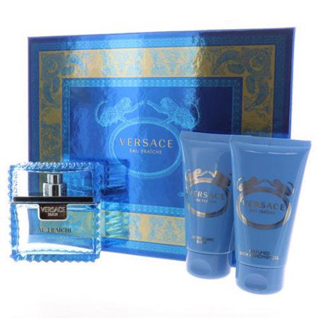 Versace Eau Fraiche 3 Piece Gift Set With 1.7 Oz By Versace For Men