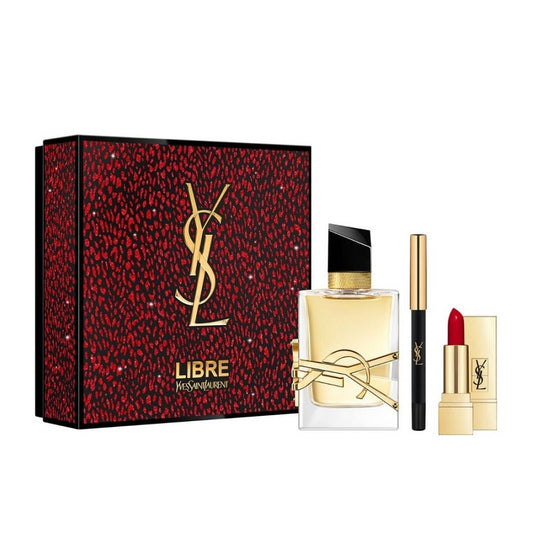 YVES SAINT LAURENT LIBRE GIFT BOX Eau de Parfum Spray 50 ml + Eye pencil + Red Lipstick