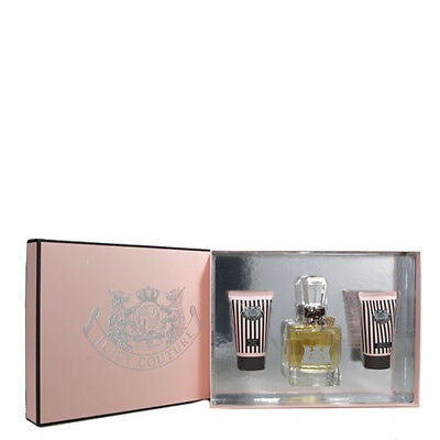 Juicy Couture 3 Pc. Women Gift Set 3.4 Oz Edp + 1.7 Oz Bs + 1.7 Oz Sg