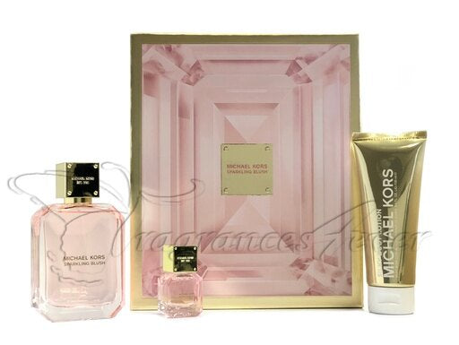 Michael Kors Sparkling Blush 3 Piece Eau De Parfum Gift Set For Women New