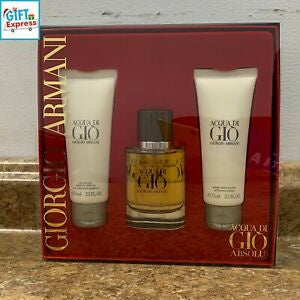 ACQUA DI GIO ABSOLU SET 40ml EDP SP+2.5oz A.S.B+2.5oz S.G